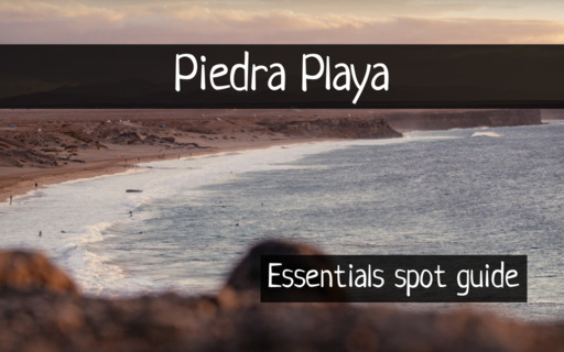Piedra Playa surf spot seen from the cliffs
